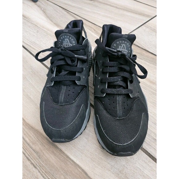 Nike Air Men's Huarache Black Grey Casual Sneakers Size 10.5 - Picture 7 of 8